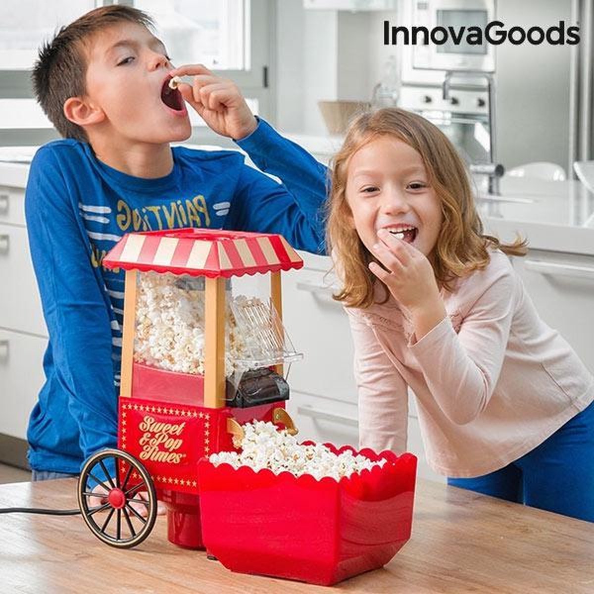 InnovaGoods 1200W Rood Popcornmaker