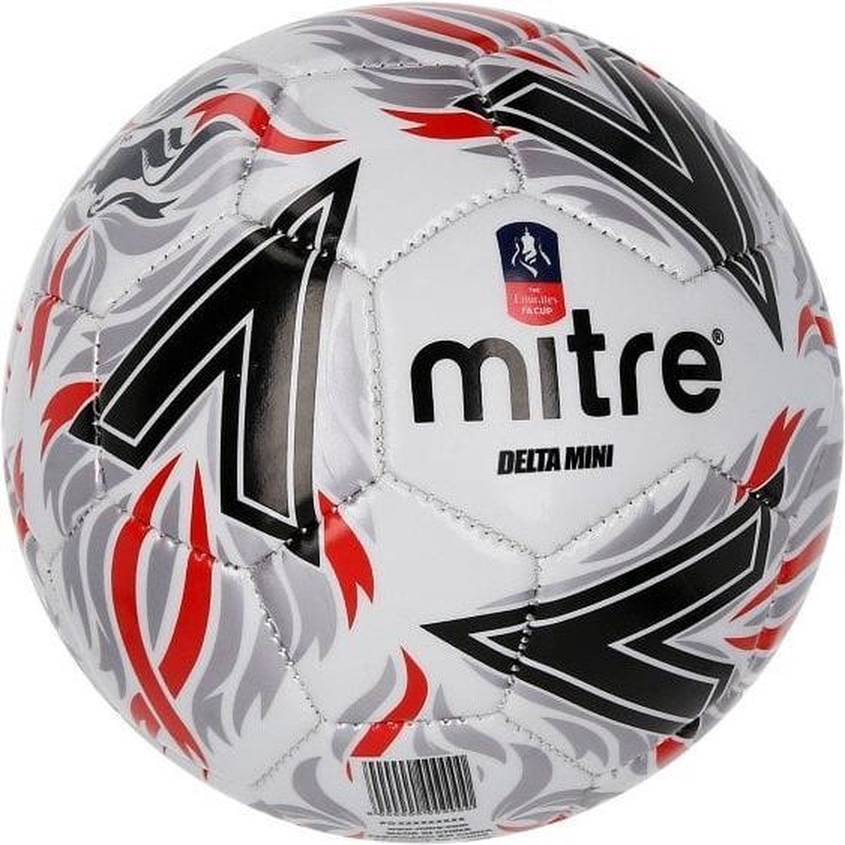 Mitre Minivoetbal Delta Fa Polyurethaan Wit/zwart/rood Maat 1
