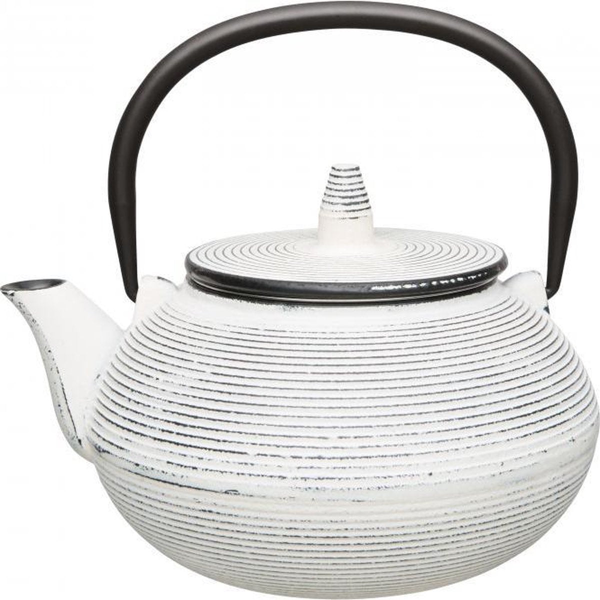 BergHOFF Gietijzeren Tetsubin / theepot 750ml wit