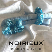 Heatless curls - Heatless Haarkruller - Zijde haarkruller - Heatless curling ribbon silk – Blauw