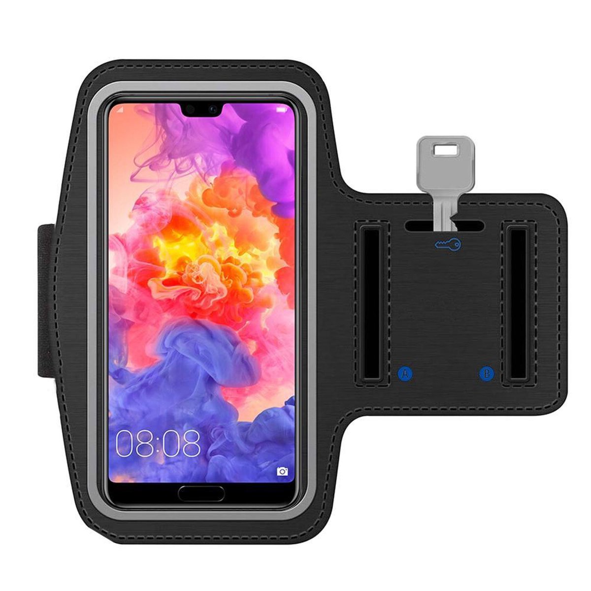 MMOBIEL Universele Hardloop Armband Zwart -Geschikt voor Apple Iphone
