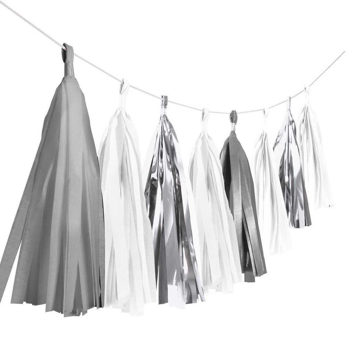 Tassel Slinger Zilver Mix - 3 Meter