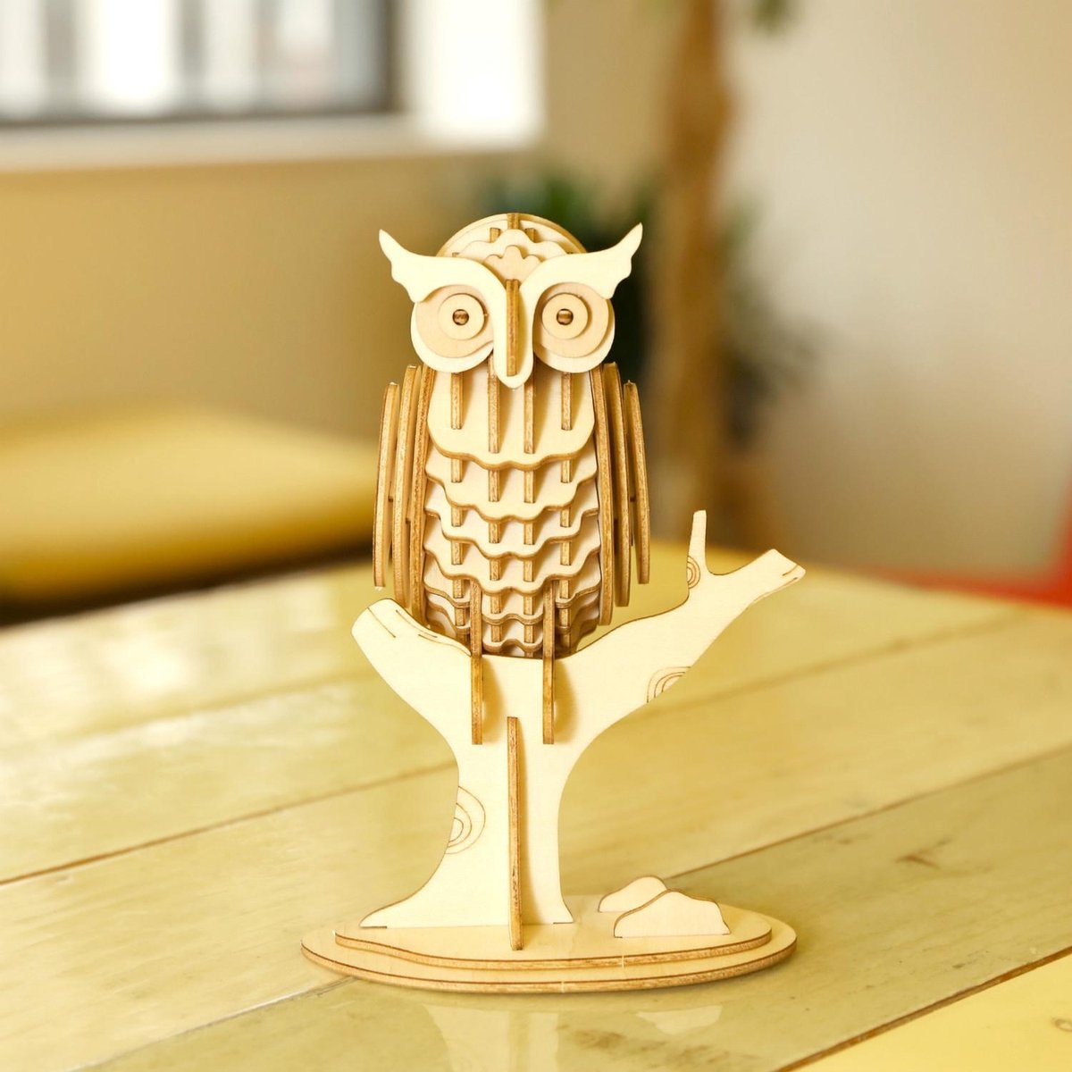 Kikkerland 3D puzzel van hout - In de vorm van een Uil