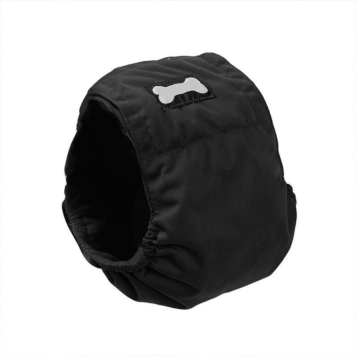 Honden buikband - luier voor mannelijke hond reu - plasband  - XL - ZWART