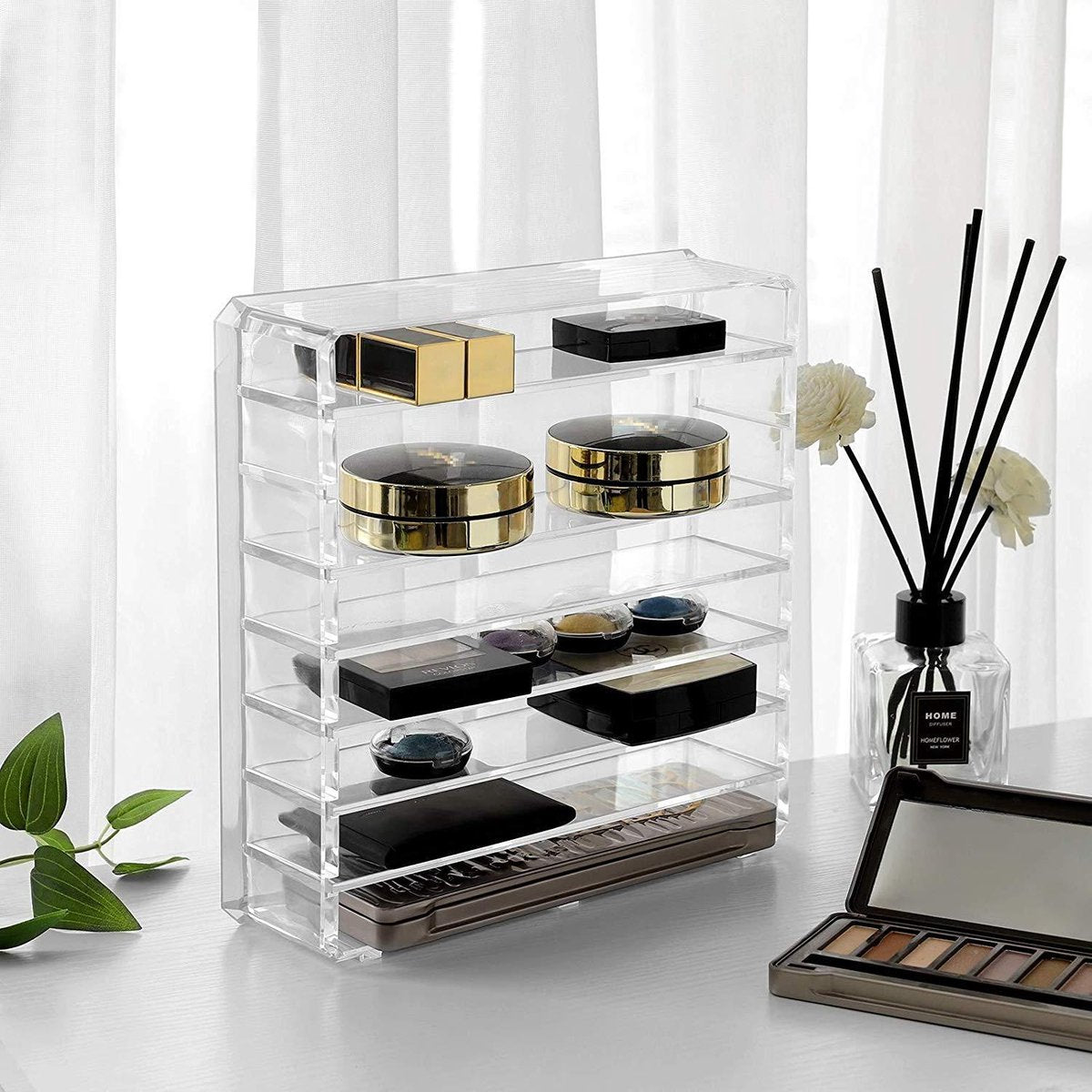Nancy's Make Up Organizer - 7 Verstelbare planken - Transparant - 23