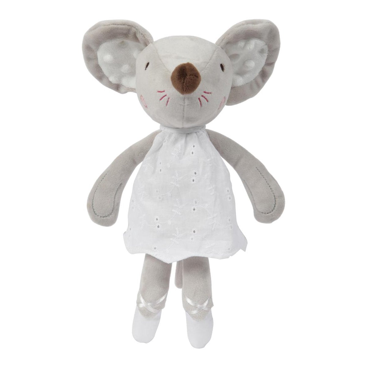 Tiamo Knuffel Balletmuis 27 Cm Grijs