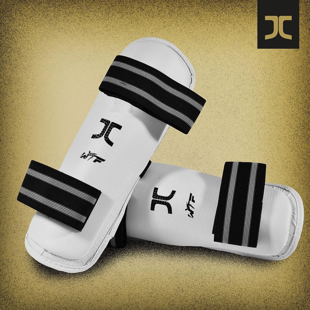 JCalicu Taekwondo-scheenbeschermers JC-Club | WT | wit - Product Kleur: Wit / Product Maat: XL