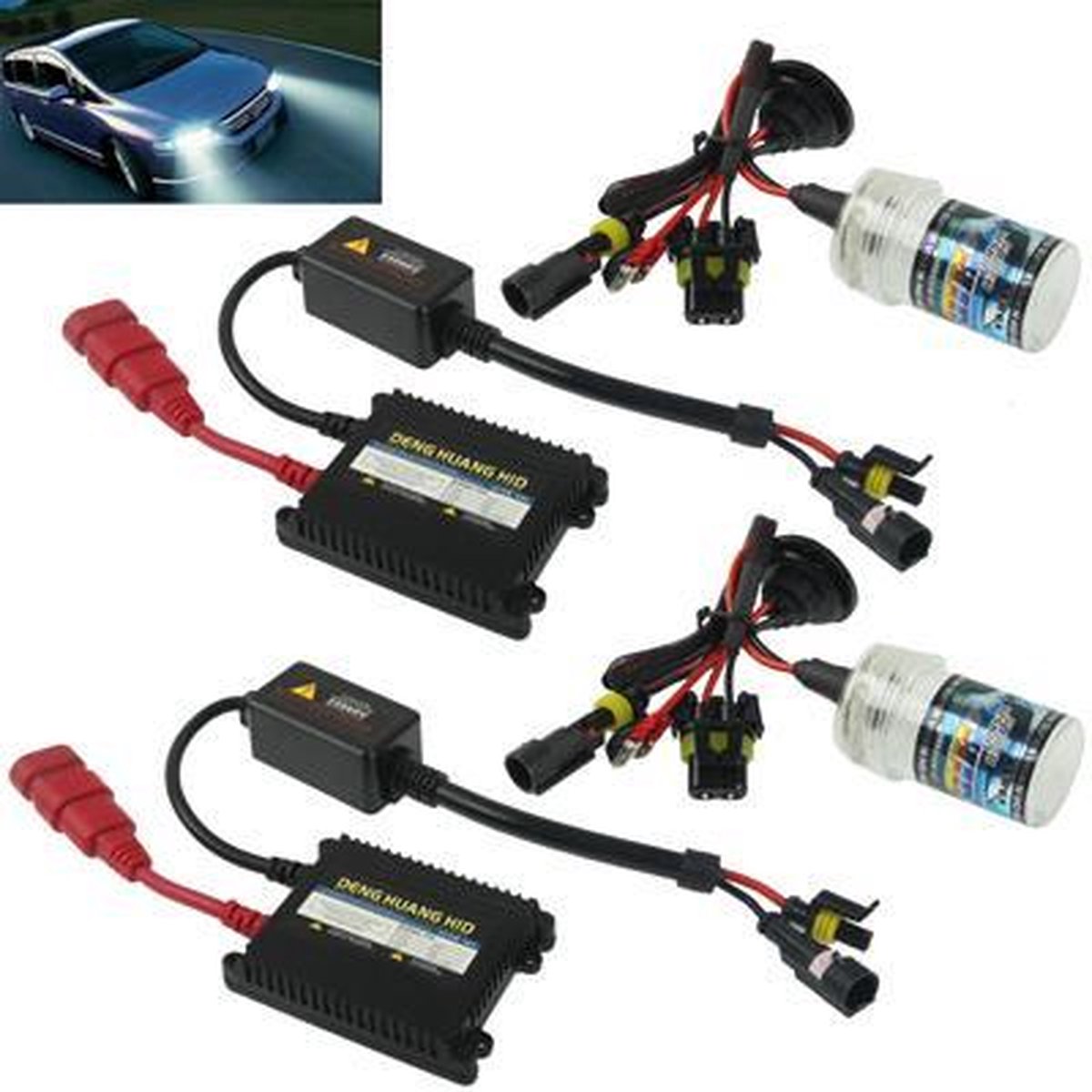 35W 2x H4 Slim HID xenonlicht