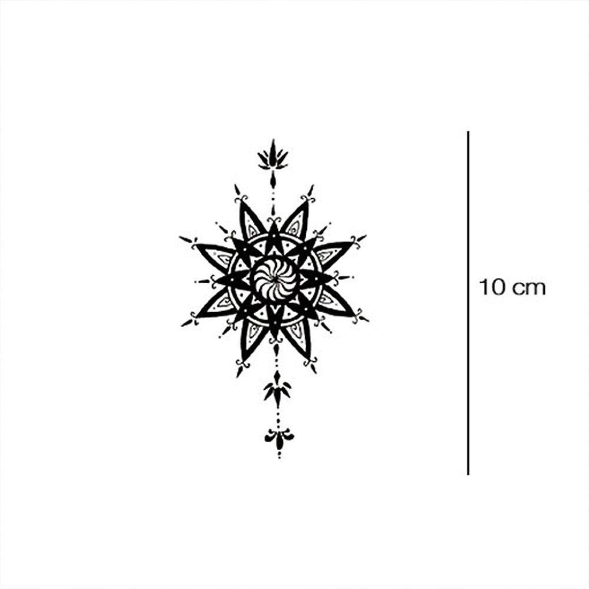 Mandala ster plaktattoo | 2 stuks