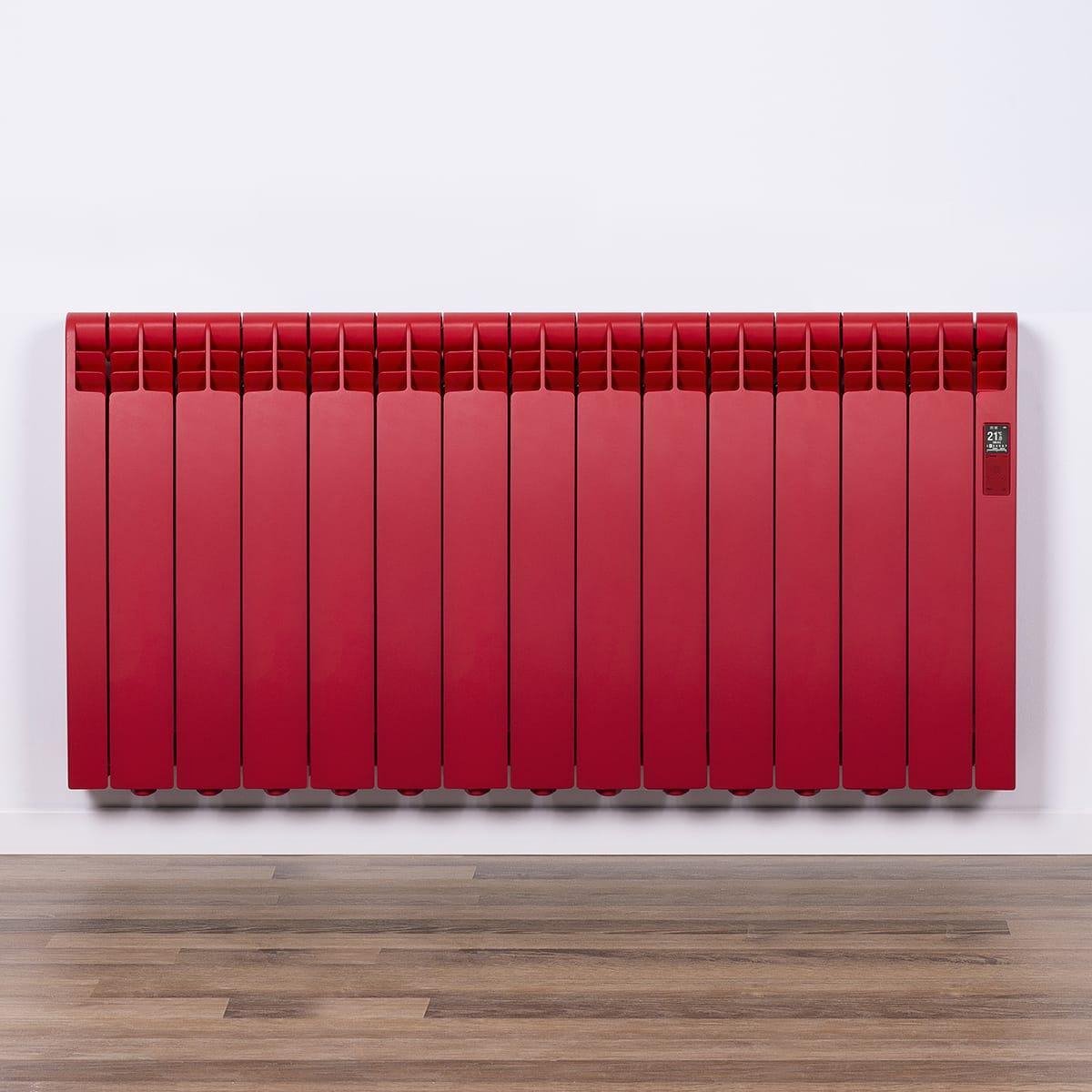 Elektrische Radiator Wifi Flame Red (RAL) - Smartcontrol via app - Energiebesparende functies - Laag verbruik - Realtime consumptie - 13 elementen - 1430 W - Zuinigste Radiator