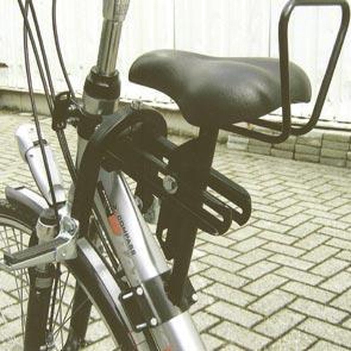 Kinderzitje-Zadel op de buis-NR.4 damesfiets Enkele buis