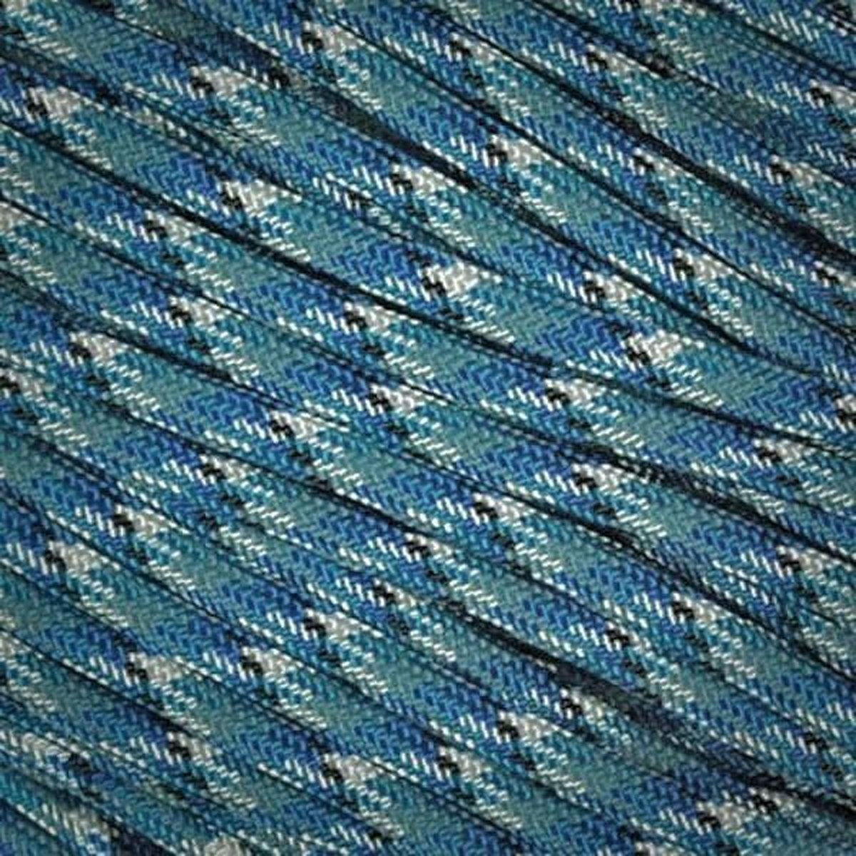 Rol 100 meter - Blue Camo Paracord 550 - #27
