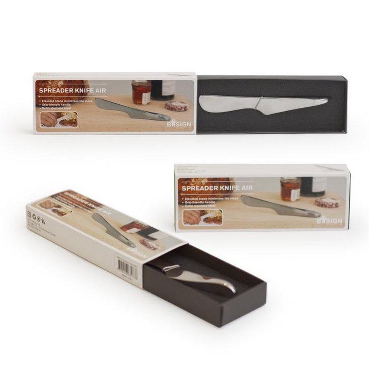 Bosign Spreader knife air small | smeermes roestvrijstaal
