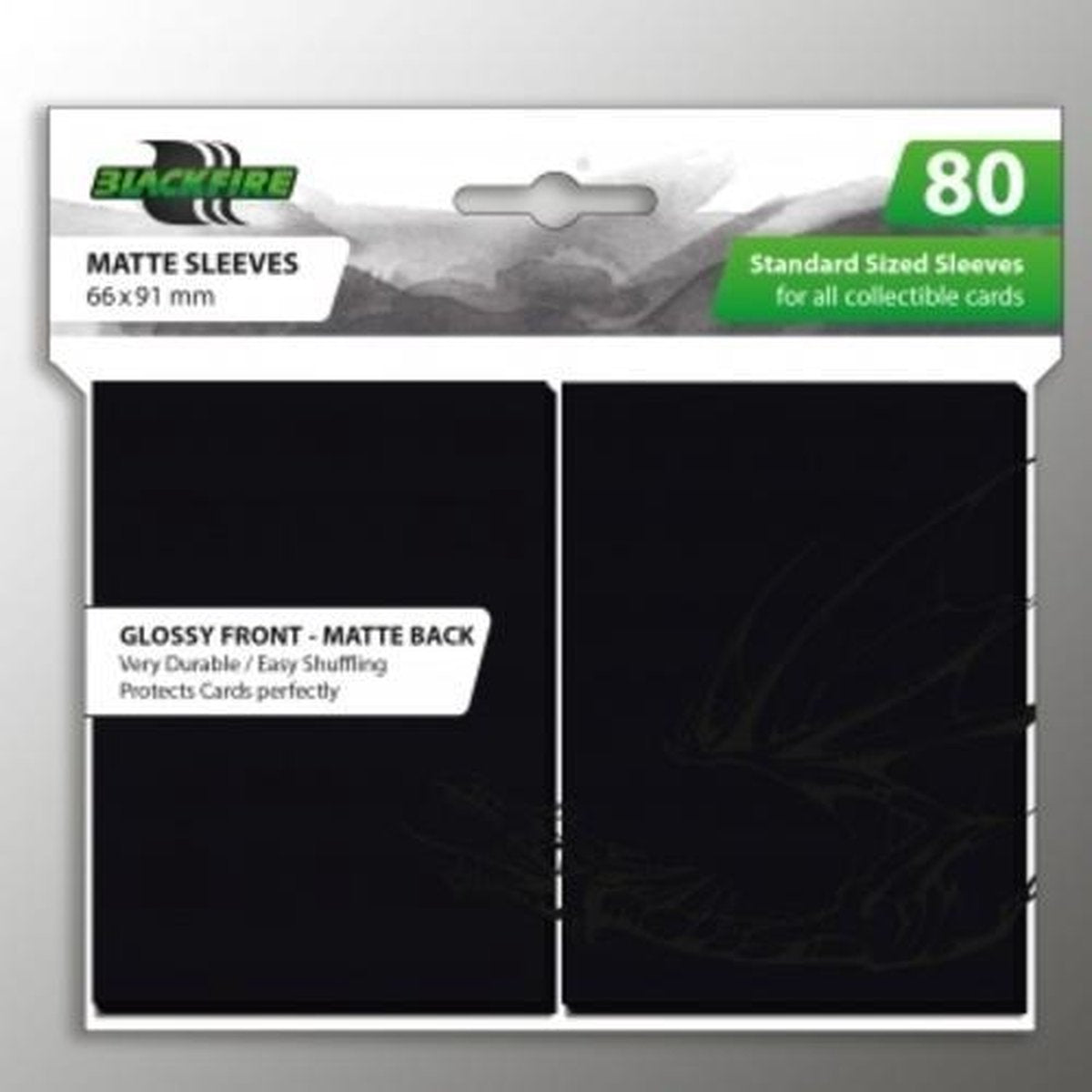 Blackfire Standard Sleeves - Black (80 Sleeves)
