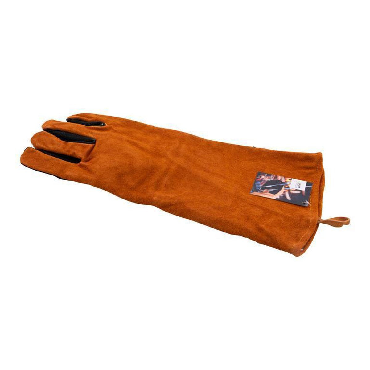Point-Virgule - barbecue handschoen links bruin zw leder 42x20cm