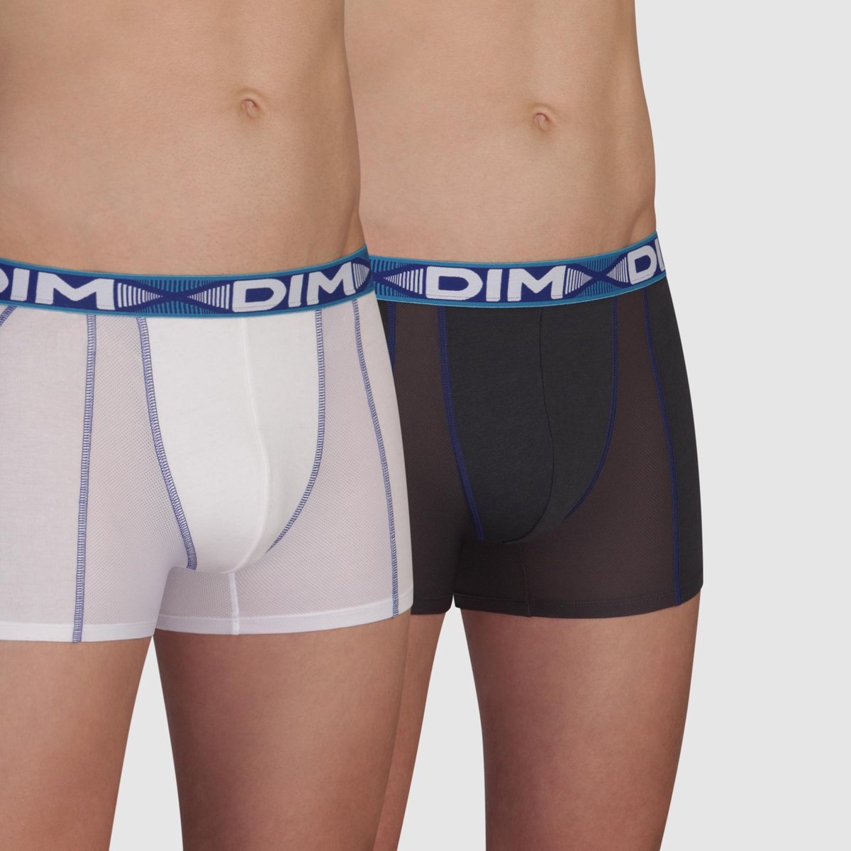 DIM 3D Flex Air Heren Boxershort - 2-Pack - Wit Grijs - Maat L