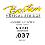 Snaar elektrische/akoestische gitaar Boston BEN-037 Nickel roundwound .037