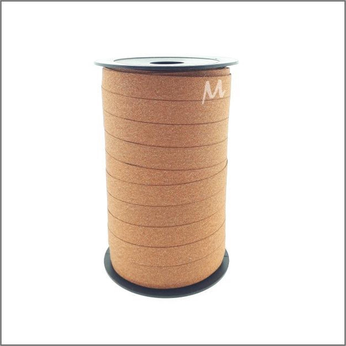 Glitter lint - Krullint - Brons (10 mm x 100 meter)