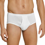 Schiesser sportslip met opening 4 pack Original Classics dubbelrib