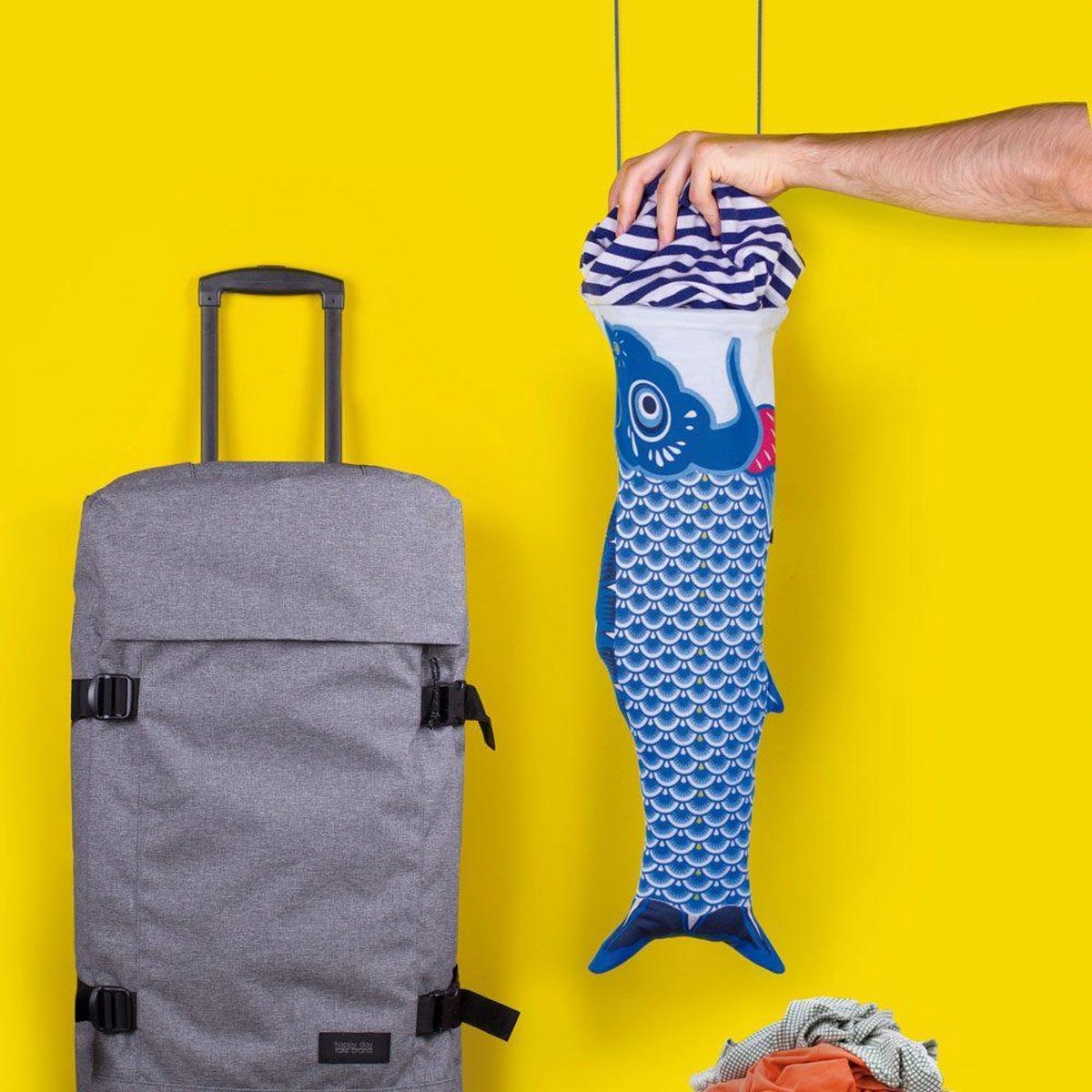 DOIY Koinobori Bagagewaszak - Blauw