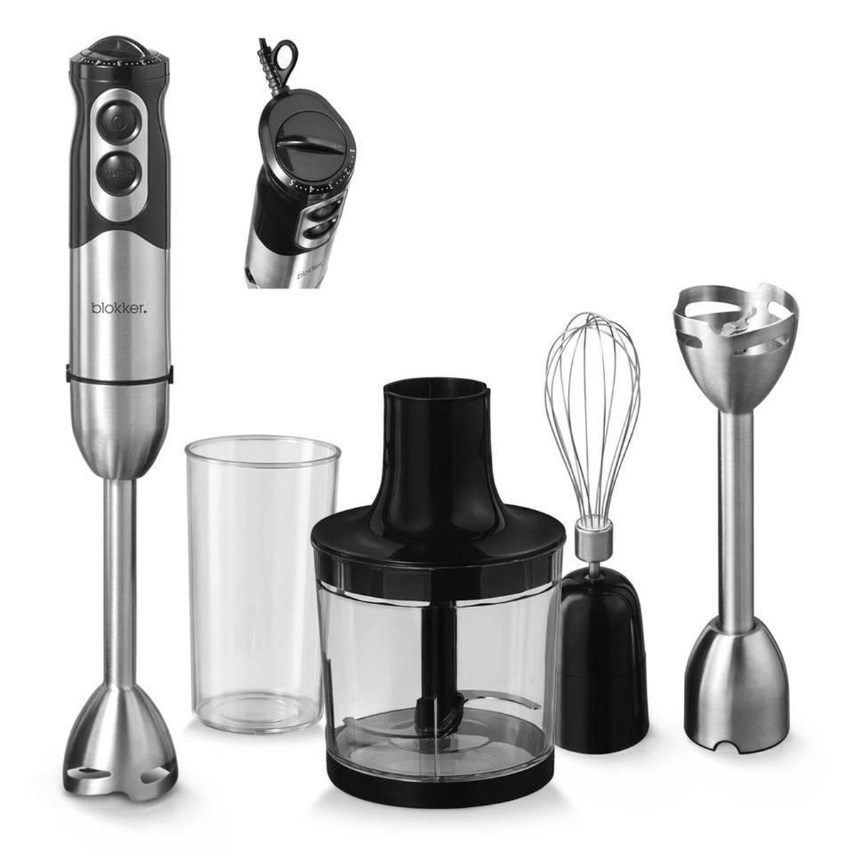 Blokker staafmixerset BL-11302 - RVS