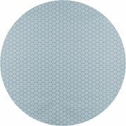 MixMamas Rond Tafelkleed Gecoat - Ø 160 cm - Stippen - ton-sur-ton - Oceaan Groen