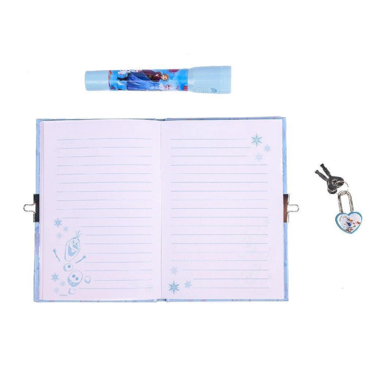 Slammer Dagboek Frozen Ii Meisjes 10 X 13 Cm Blauw 7-delig
