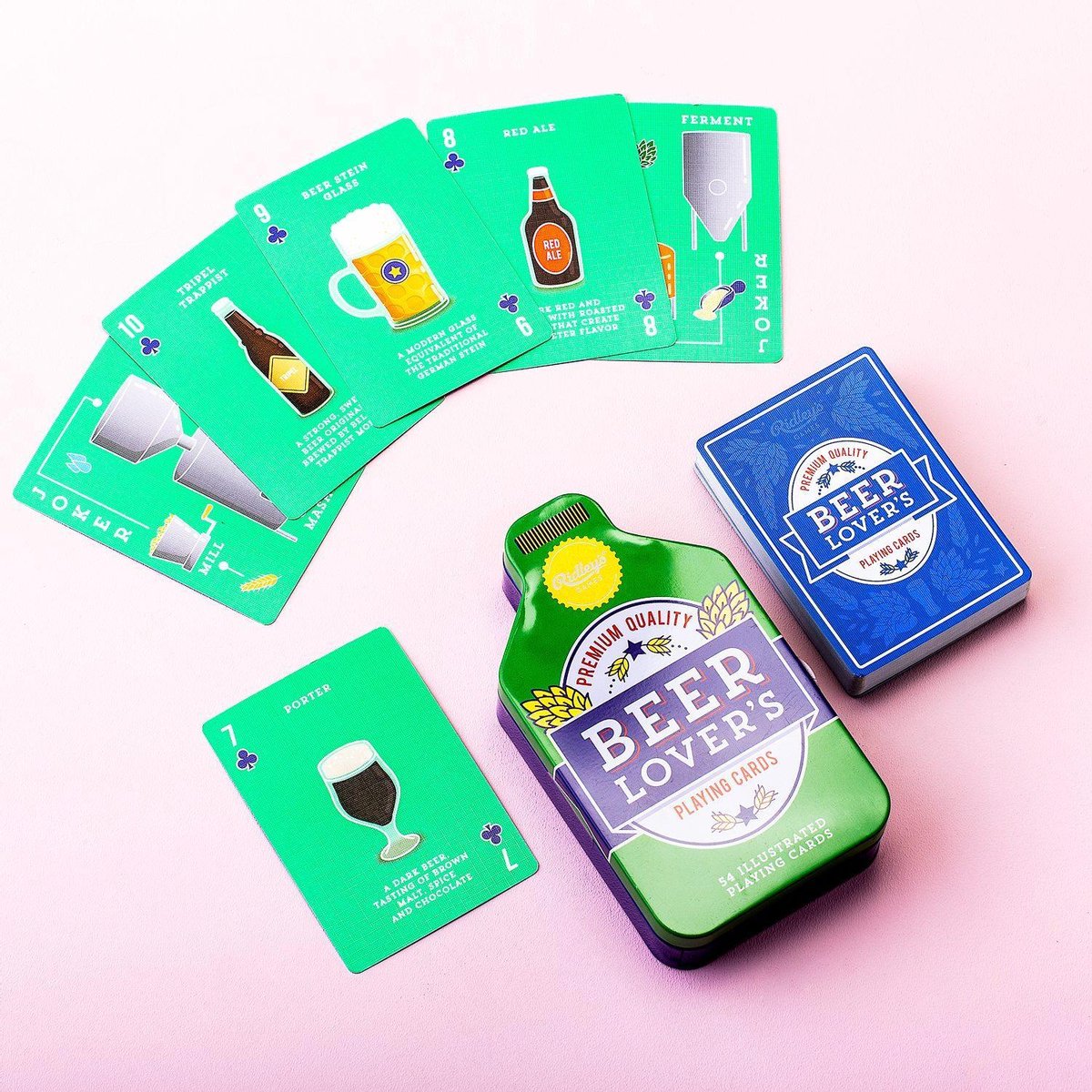 Ridley's Games Kaartspel Beer Lovers Aluminium/karton 54-delig