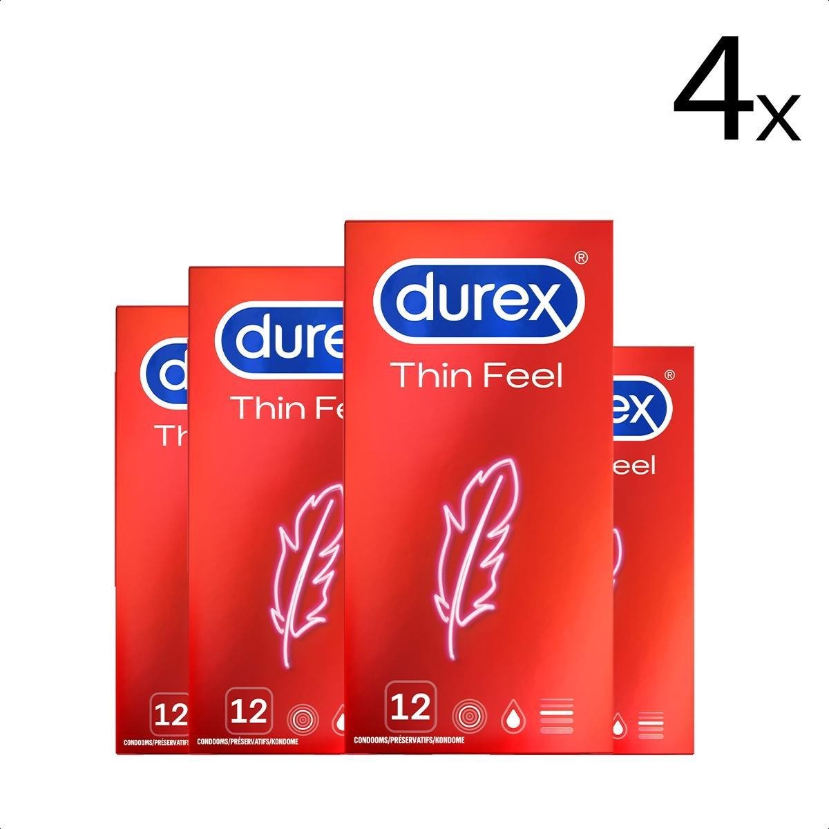 Durex Condooms Feel Thin 12st x4