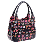 Willex Shopper Enkele Fietstas - 13 liter - Black Butterfly