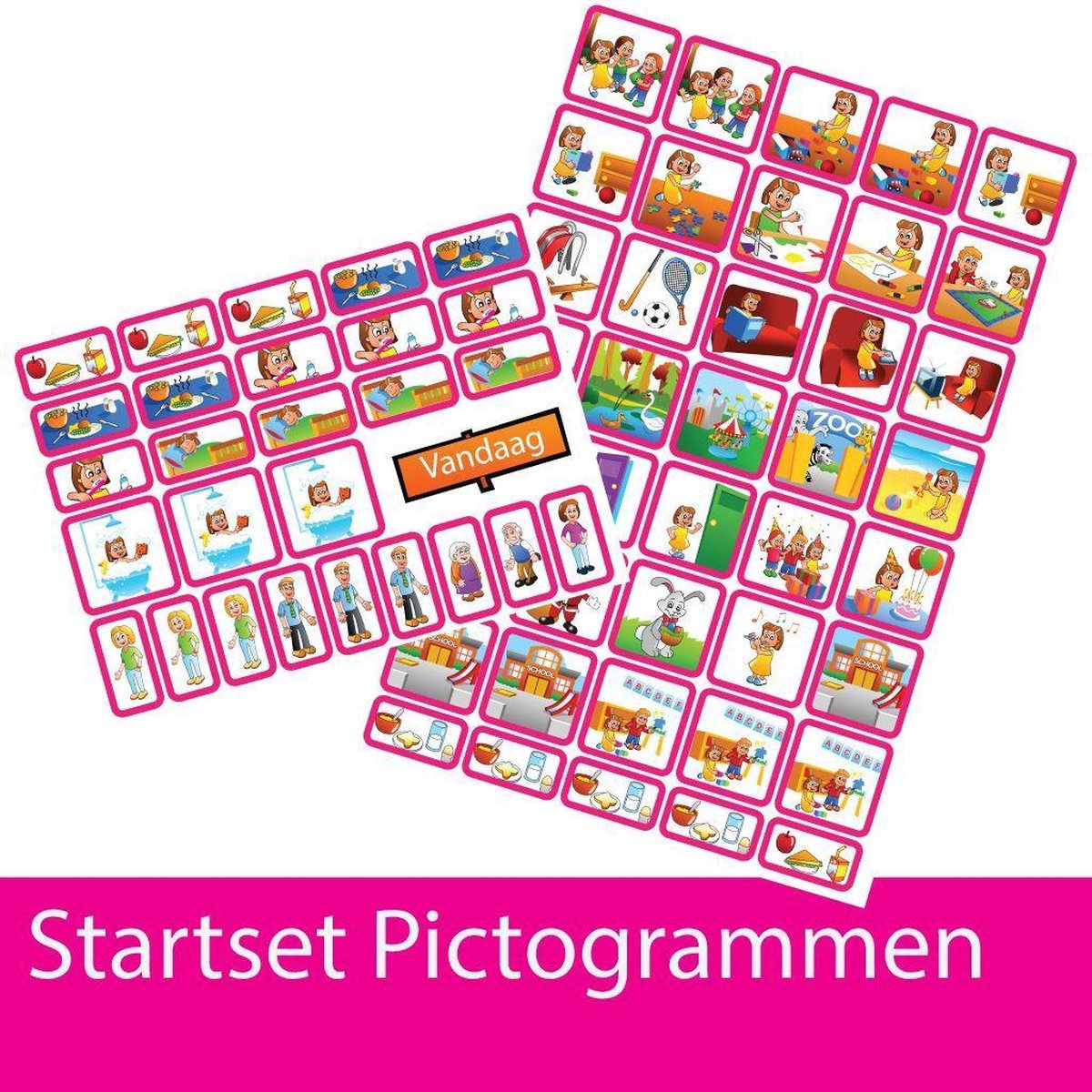 Startset pictogrammen meisje