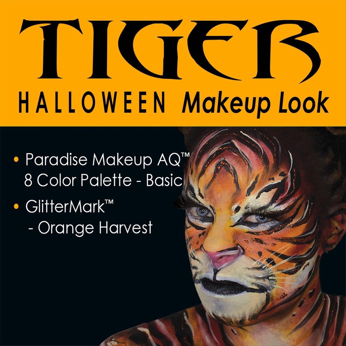 Halloween 2020 Complete Schmink Kit - Tijger (met stap-voor-stap instructiefilmpje)