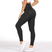Sportlegging Dames - Zwart - High Waist Legging - Yoga Pants - Fitness Legging - Maat M
