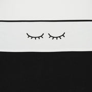 MEYCO | Ledikantlaken | Sleepy Eyes | Zwart | 100% Katoen | 100 x 150 cm