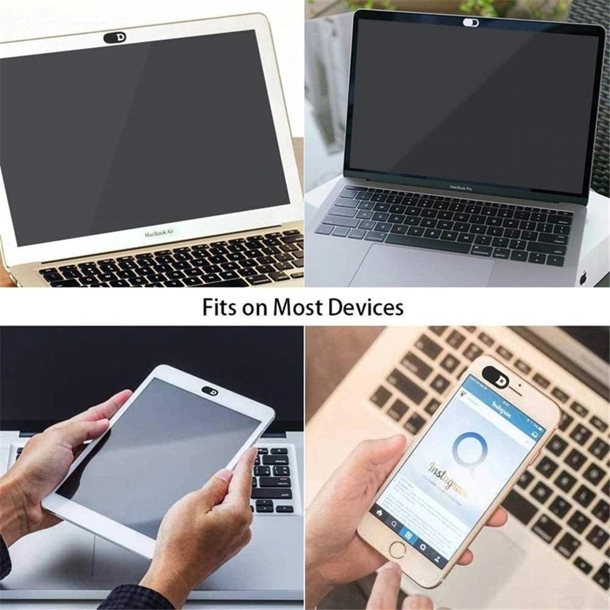 Webcam Cover - Webcam Cover Laptop Schuifje - Spyslide - 3 Stuks