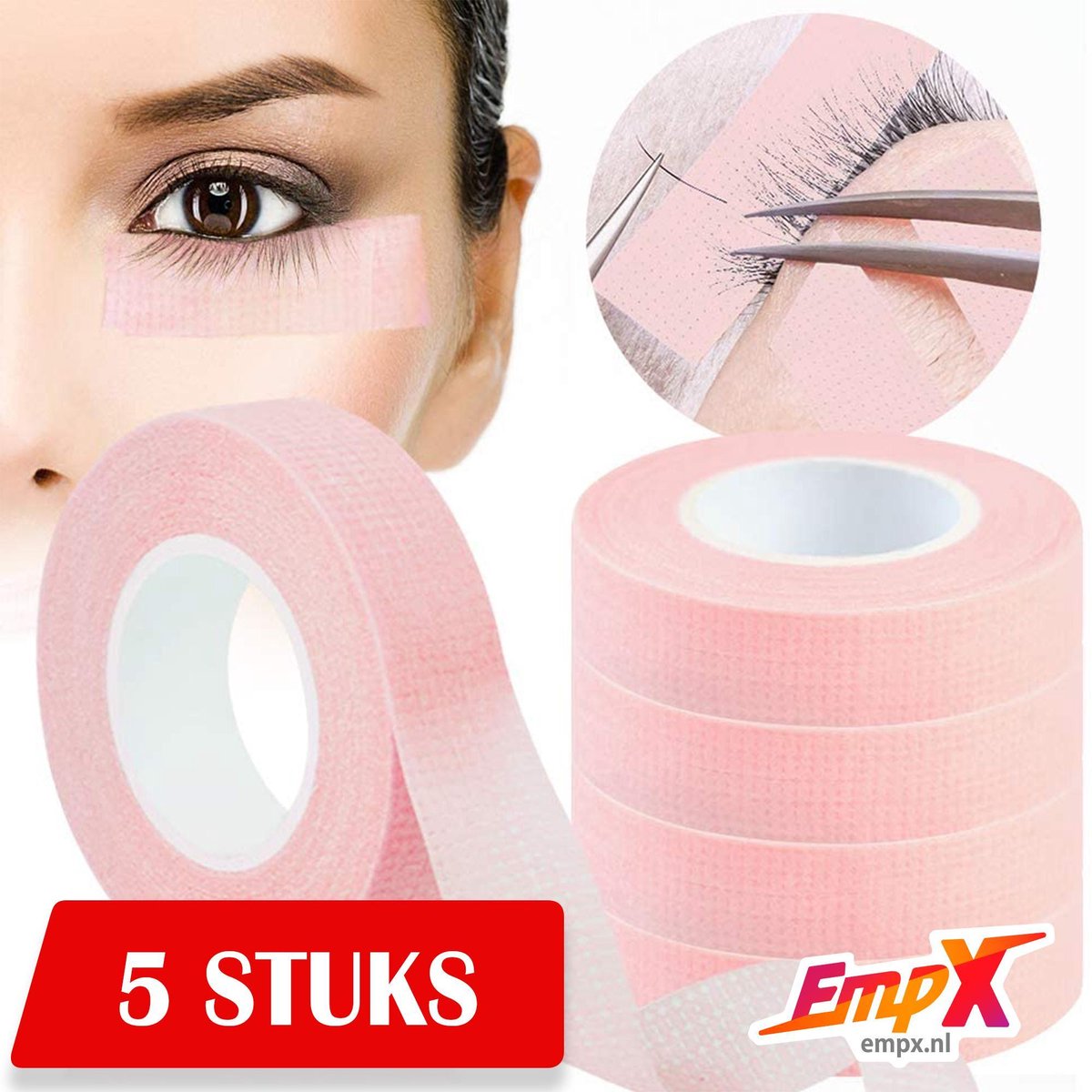 5x Wimper tape- Wimperextensions - Wimperlift - beautytape -Medische Tape Valse Wimpers- tool - huidvriendelijk - Medisch Tape 1