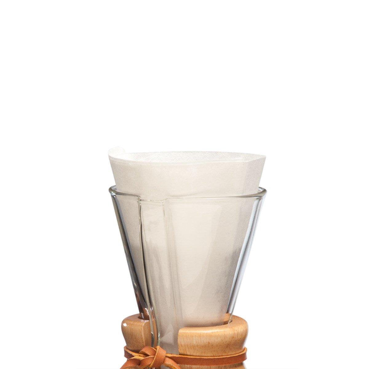 Chemex Filters  Ongevouwen Voor Coffeemaker - 3-Kops - 100 stuks