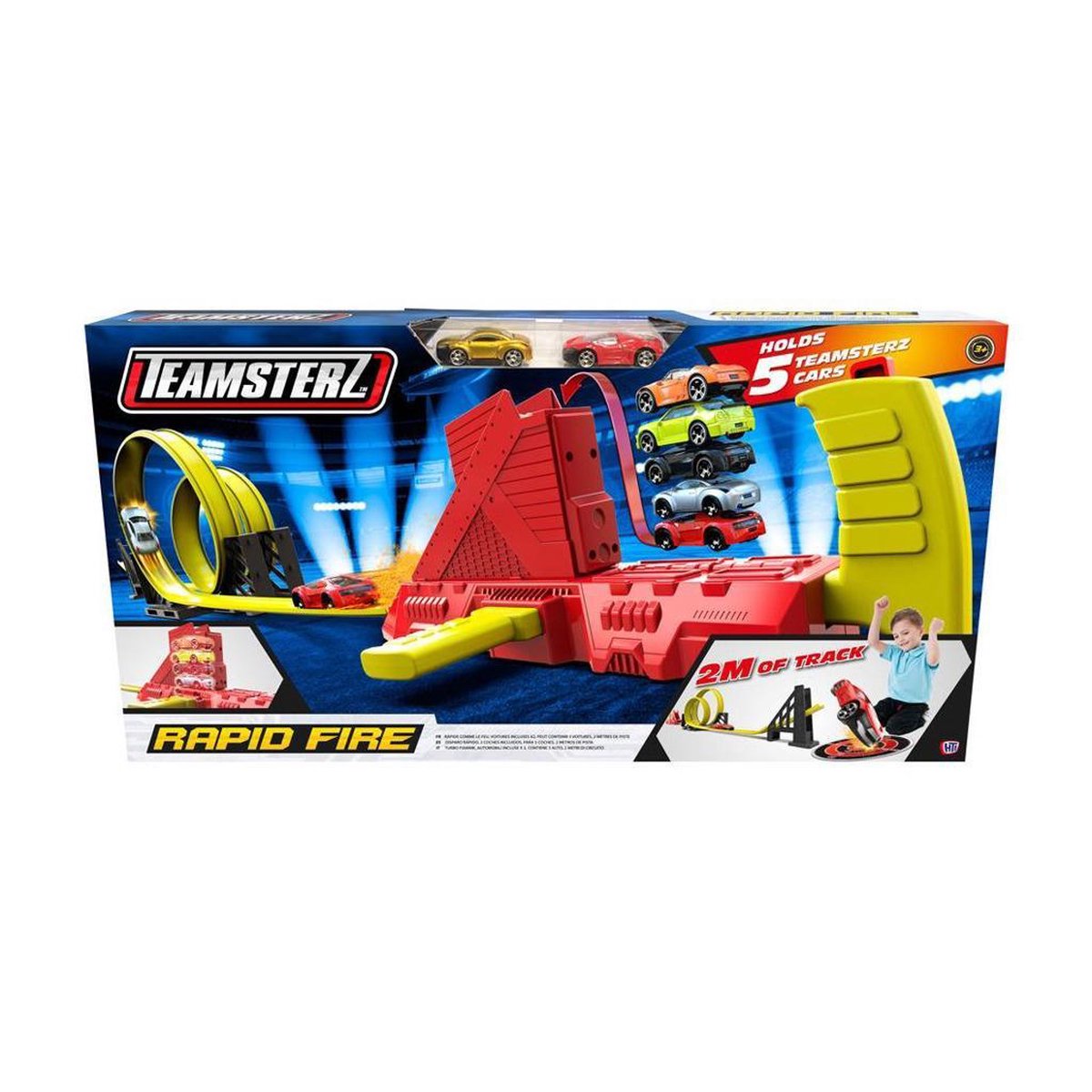 HTI Teamsterz Rapid Fire Racebaan met 2 auto's