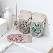 Luxe Scrubhandschoen - Badspons met scrubkant - Badspons - -Scrub & Massage Spons Bad - Grijs