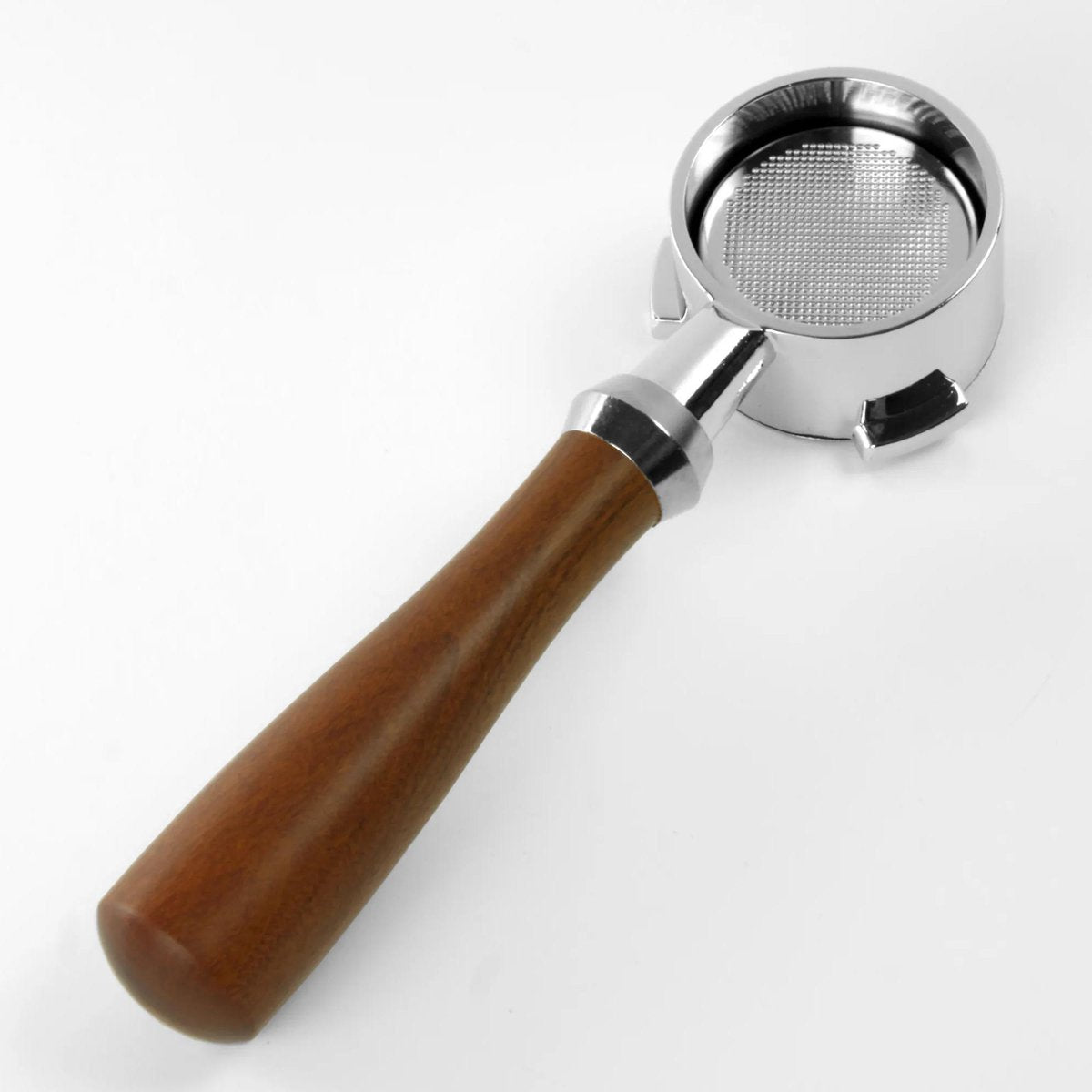 Bodemloze filterdrager - naked portafilter - 51mm - houten handvat - De'Longhi - LaPavoni