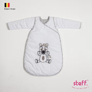 Zebra slaapzak 70 cm met afneembare mouwen