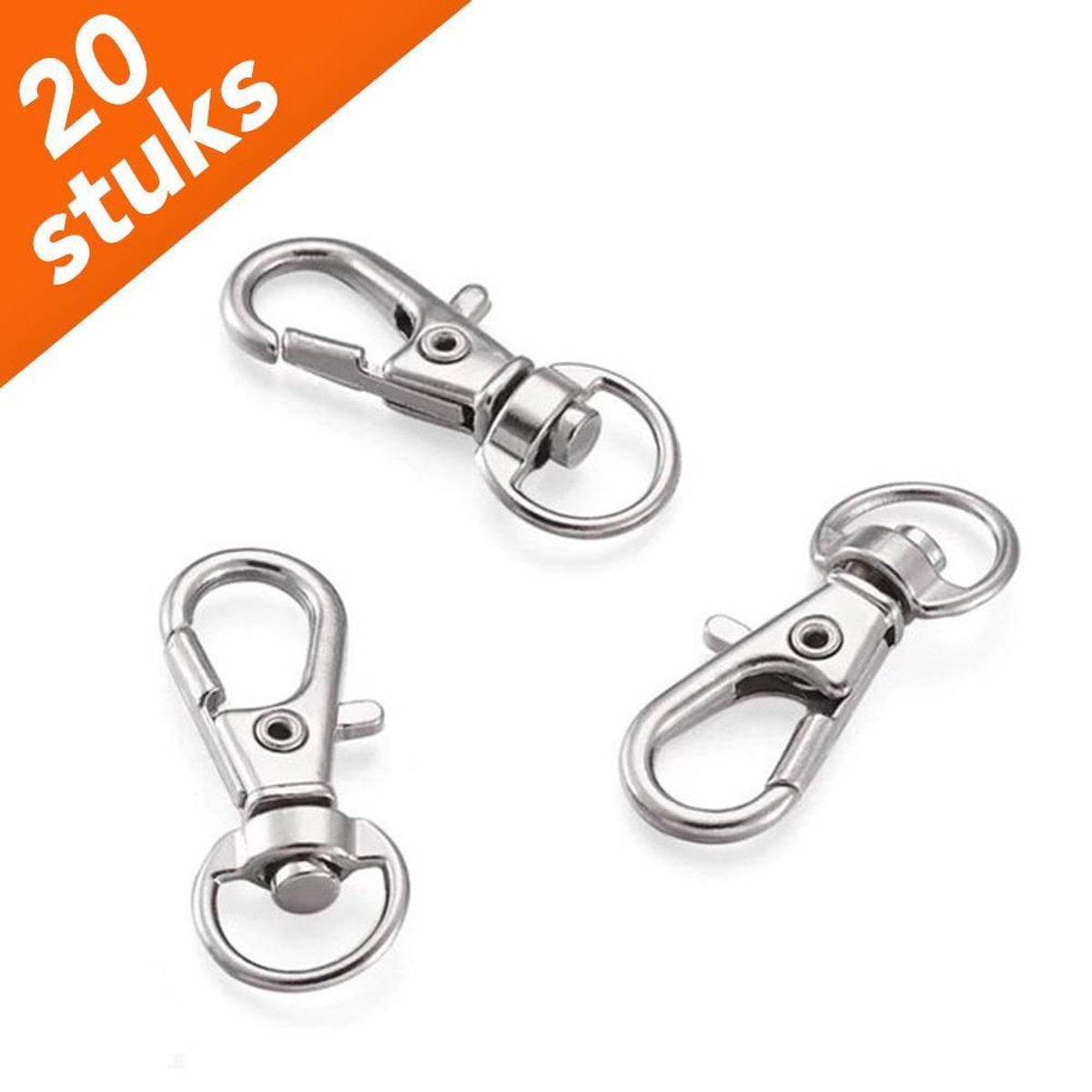 DF Choice Karabijnhaken | 35x13x6mm | 20 Stuks