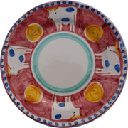 Vietri - Ontbijtbord - Magenta - Stier - Ø 20