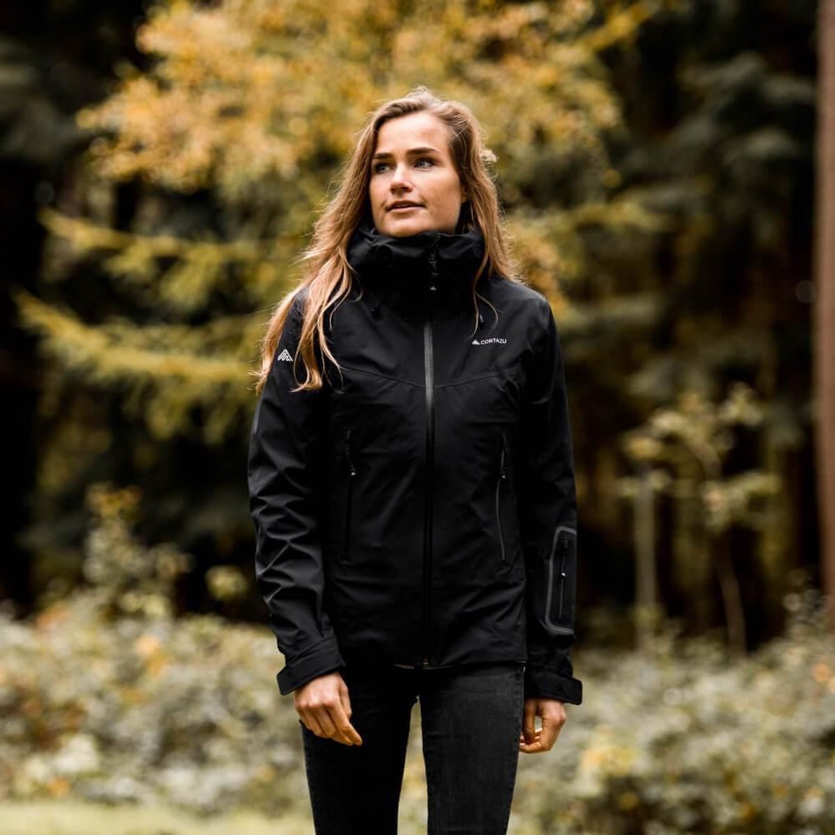Cortazu Hard Shell Jas  (All Season) | Dames warme outdoor jas waterdicht & winddicht met capuchon
