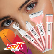 EmpX.nl Ladyshaves | Multifunctionele  oplaadbaar 4 in 1 ladyshave | Bodygroomer | Bikinitrimmer | Wenkbrauwtrimmer | Neustrimmer | Oksel trimmer | Oplaadbaar| Ladyshaves voor vrouwen