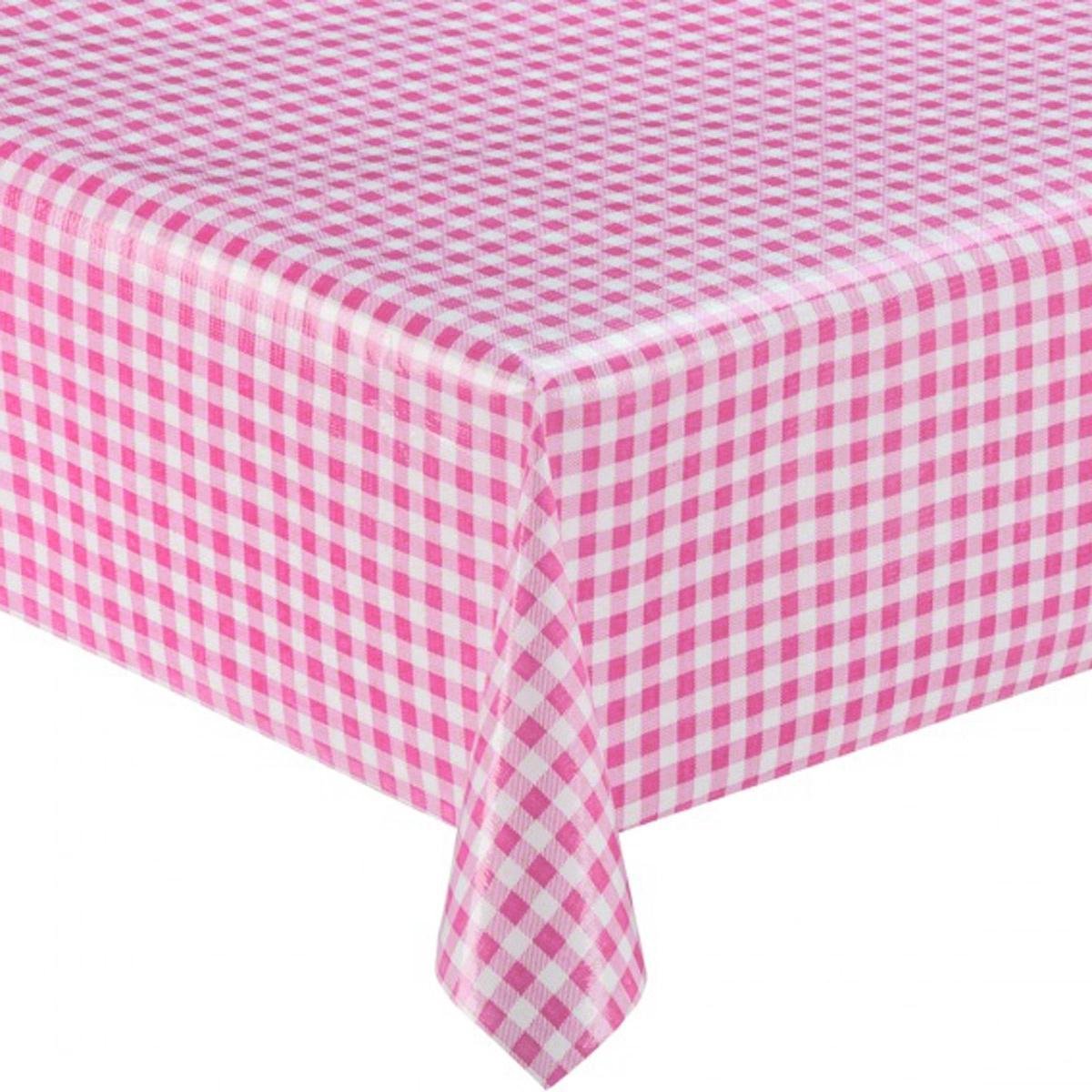MixMamas Tafelzeil Ruitje - 120 x 250 cm - Roze