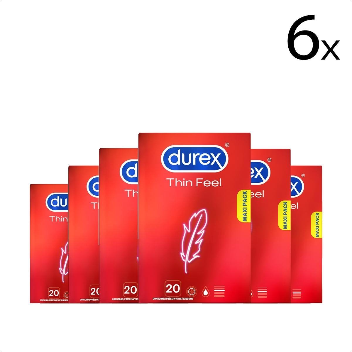 Durex  Condooms Thin Feel 20st x6