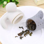 Theefilters 5 x stuks| Thee mannetje | Grijs | Voor losse thee | Thee mannetje