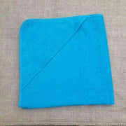 Baby badcape / omslagdoek turquoise blauw - 100% katoen - Funnies