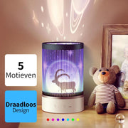 Baby Projector Draadloze Sterren Projector Met 4 Verschillende Lichtshows incl. Afstandsbediening - Sterrenhemel Projector Kinderen - Galaxy Baby Projector Sterrenhemel - Projector Kinderen - Sterrenhemel Projectie Plafond - Nachtlamp Baby en Kind